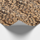 Papier Cadeau Pile De Bois (Coin)