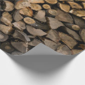 Papier Cadeau Pile de bois de feu (Coin)
