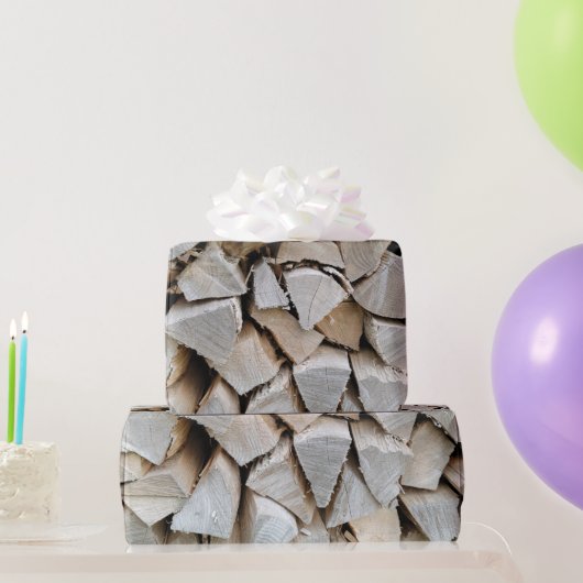 Papier Cadeau Pile de bois fractionné (Cadeaux de fête)