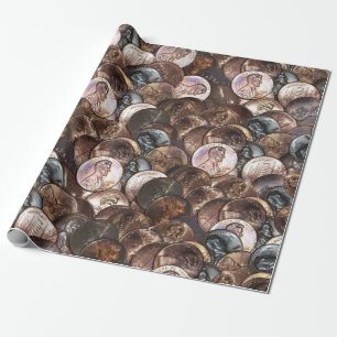 Papier Cadeau Pile de coton - Un Cent Penny Spread Arrière - pla