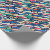 Papier Cadeau Pile de livres (Coin)