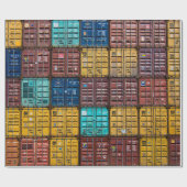 Papier Cadeau Pile de remorque à cargaison (Plat)