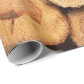 Papier Cadeau Pile des rondins coupés (Coin rond)