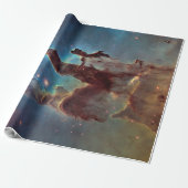 Papier Cadeau Piliers de la création, nébuleuse de l'Aigle Hubbl (Déroulé)