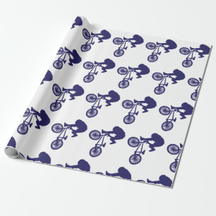 Papier Cadeau Pilote cycliste BMX
