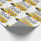 Papier Cadeau Pilote de bus scolaire (Coin)