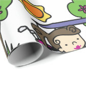 Papier Cadeau Pilote de golf (Coin rond)