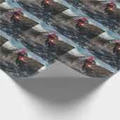 Papier Cadeau Pilote de vélo droit jetez l'oreiller (Coin)