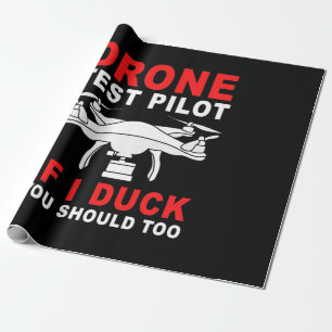 Papier Cadeau Pilote d'essai de drone