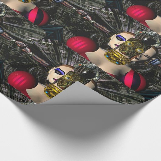 Papier Cadeau PILOTE SPACESHIP ANDROID XENIA Science-fiction (Coin)