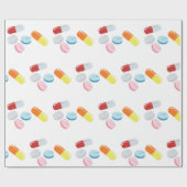 Papier Cadeau Pilules mixtes (Plat)
