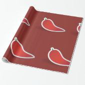Papier Cadeau Piment Rouge (Déroulé)
