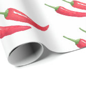 Papier Cadeau Piments Mexicains (Coin rond)
