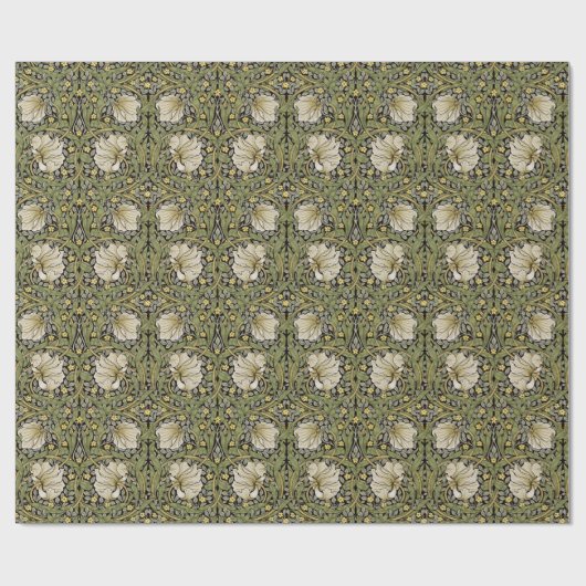 Papier Cadeau Pimpernel William Morris -SAGE Olive Wrapper Pape (Plat)