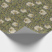 Papier Cadeau Pimpernel William Morris -SAGE Olive Wrapper Pape (Coin)