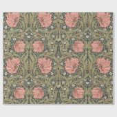 Papier Cadeau Pimpernel William Morris -SAGE PEACH Wrapper Pape (Plat)