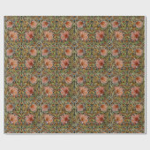 Papier Cadeau Pimpernel William Morris - Warm Sage Orange Wrappi (Plat)