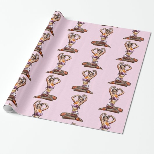 Papier Cadeau Pin de zombi (Déroulé)