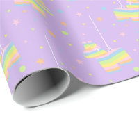 Pinata Anniversaire Motif Arc-en-ciel Pastel