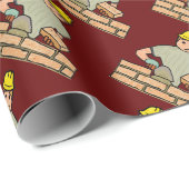 Papier Cadeau Pinceau (Coin rond)