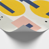 Papier Cadeau Pinceau Abstrait Rétro (12) (Coin)