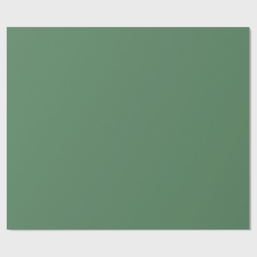 Papier Cadeau Pine vert foncé couleur solide (Plat)