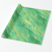 Papier Cadeau Pine vert Vavy Texture (Déroulé)