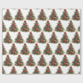 Papier Cadeau Pine Vintage Christmas Tree Gift (Plat)
