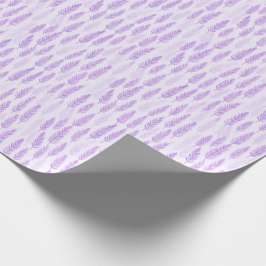 Papier Cadeau Pine violette feuilles Noël (Coin)