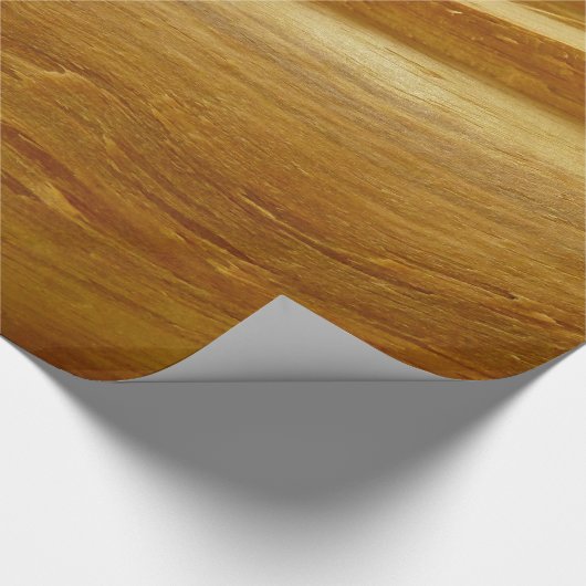 Papier Cadeau Pine Wood II Faux Texture en bois (Coin)