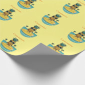 Papier Cadeau Pineappa Surfer Dirige Une Vague Thunder_Cove (Coin)