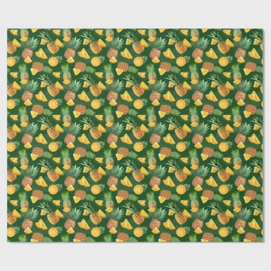 Papier Cadeau Pineapple Pattern 9 (Plat)