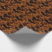 Papier Cadeau Pinecone motif de chute nature rustique (Coin)