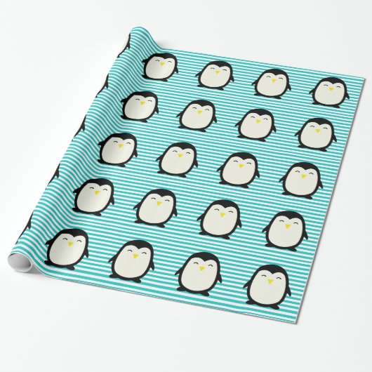 Papier Cadeau Pingouin de Lil (Déroulé)