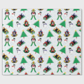 Papier Cadeau Pingouin de Noël (Plat)