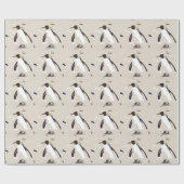 Papier Cadeau Pingouin d'empereur (Plat)