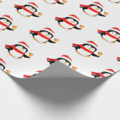 Papier Cadeau Pingouin en papier d'enveloppement de Noël (Coin)