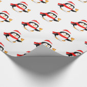 Papier Cadeau Pingouin en papier d'enveloppement de Noël (Coin)