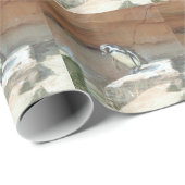 Papier Cadeau Pingouin, Faune, Animal, Oiseau sauvage, Zoo, Été (Coin rond)