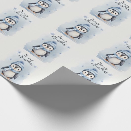 Papier Cadeau "Pingouin mignon" (Coin)