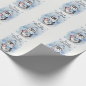 Papier Cadeau "Pingouin mignon 2" (Coin)