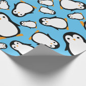 Papier Cadeau Pingouin Mignonne Hiver 1er Anniversaire Papier d' (Coin)