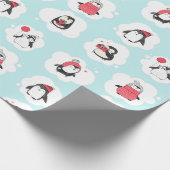 Papier Cadeau Pingouin Vacances d'hiver (Coin)