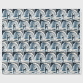 Papier Cadeau Pingouins Dansement Lent (Plat)