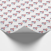 Papier Cadeau Pingouins de Noël (Coin)