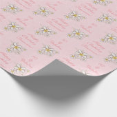 Papier Cadeau Pink 50 et fabuleux script d'anniversaire (Coin)