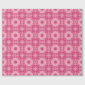 Papier Cadeau Pink Abstrait doux Motif Mandala (Plat)