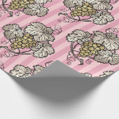 Papier Cadeau Pink and Gold Paris Foil Thème du vin (Coin)