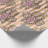 Papier Cadeau Pink and Gold Paris Foil Vins à thème (Coin)