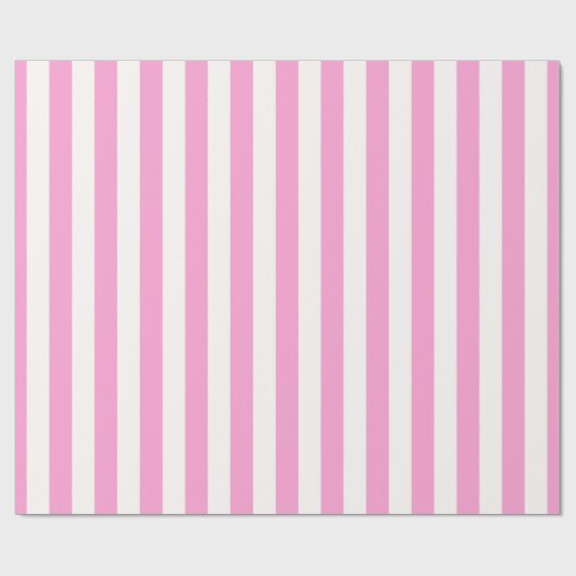Papier Cadeau Pink and White Extra Large Stripe (Plat)